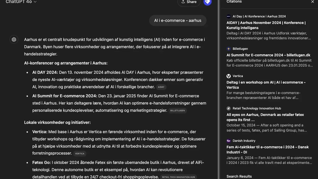 Aarhus AI-konferencer 2024, inklusive AI DAY den 13. november og AI Summit for E-commerce den 23. januar, præsenterer værktøjer og strategier for integration af kunstig intelligens i e-commerce.