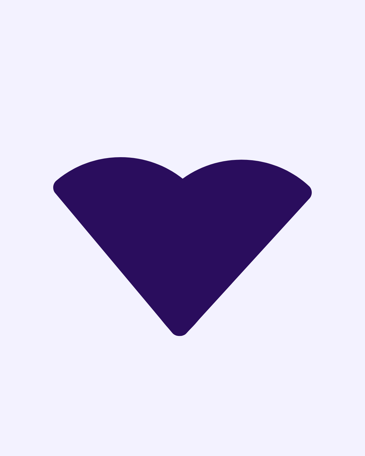 hjerte i lilla med lavendel baggrund