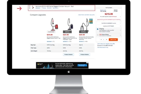 Sådan bygger du en produktside billede af computer med hjemmeside åben